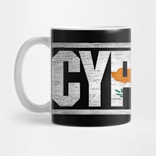 Cyprus Retro Flag for Men Women Cyprus National Pride Mug